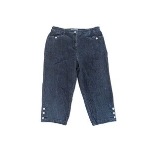 Karen Scott Womens Comfort Capri  Denim Jeans Size 10
